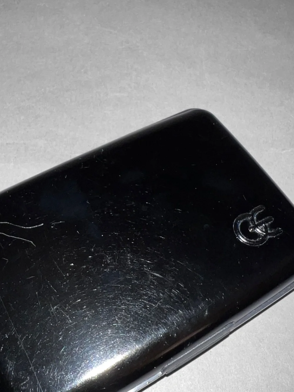 Hard Black Glossy Credit Card Case